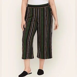 Torrid Multi Stripe Studio Knit Culotte Pant